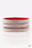 Paparazzi Dangerously Drama Queen Red Wrap Bracelet