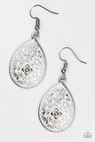 Paparazzi Flirty Flower Girl - White Earring