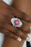 Paparazzi Stone Gardens - Pink Silver  Ring