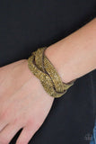 Paparazzi Nice Girls Finish Last - Brass Bracelet - The Jewelry Box Collection 