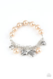 Paparazzi More Amour - Brown Pearl Bracelet