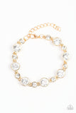Paparazzi Starstruck Sparkle - Gold Bracelet - The Jewelry Box Collection 