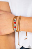 Paparazzi Clear A Path - Red Bracelet - The Jewelry Box Collection 
