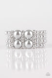 Paparazzi Romance Remix Silver Pearl  Bracelet - The Jewelry Box Collection 