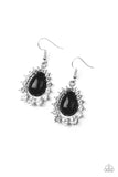 Paparazzi Regal Renewal - Black Earring - The Jewelry Box Collection 