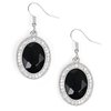 Paparazzi Only FAME In Town - Black Earring