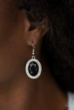 Paparazzi Only FAME In Town - Black Earring