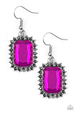 Paparazzi Downtown Dapper Pink and Silver Earrings