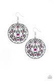 Paparazzi Choose To Sparkle - Pink Earring - The Jewelry Box Collection 