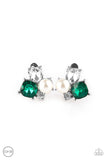 Paparazzi Highly High-Class - Green Clip-on Earring - The Jewelry Box Collection 