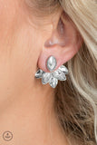 Paparazzi Fanciest Of Them All White Post Earrings