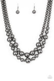 Paparazzi I Double Dare You - Black Necklace - The Jewelry Box Collection 