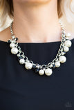 Paparazzi The Upstater Black Pearl Silver Necklace 2018 Convention Exclusive