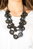 Paparazzi Catalina Coastin - Black Necklace - The Jewelry Box Collection 
