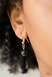 Paparazzi Basic Groundwork - Black Stones - Gold Necklace and matching Earrings - The Jewelry Box Collection 