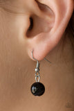 Paparazzi Flirtatiously Florida - Black Necklace and Matching Earrings