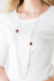 Paparazzi Margarita Masquerades Brown Necklace - The Jewelry Box Collection 