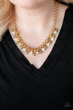 Paparazzi Wall Street Winner - Gold Necklace - The Jewelry Box Collection 
