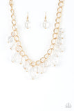 Paparazzi Gorgeously Globetrotter Gold Necklace - The Jewelry Box Collection 