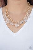 Paparazzi Gorgeously Globetrotter Gold Necklace - The Jewelry Box Collection 