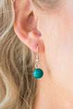 Paparazzi Really Rococo - Green Necklace with matching pair of earrings