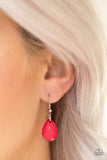 Paparazzi Life of the FIESTA - Multi - Green, Pink and Plum Teardrops - Necklace and matching Earrings