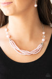 Paparazzi One-WOMAN Show - Pink Pearl Necklace