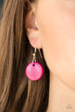 Paparazzi Catalina Coastin Pink Wood Necklace - The Jewelry Box Collection 