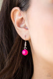 Paparazzi Friday Night Fringe - Pink Necklace - The Jewelry Box Collection 