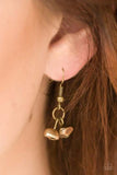 Paparazzi Majestic Marinas - Brass - Necklace and matching Earrings