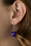 Paparazzi Caribbean Cover Girl - Purple Wood Necklace - The Jewelry Box Collection 