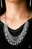 Paparazzi Color Bomb - Silver Necklace and Matching Earrings