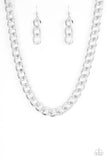Paparazzi Heavyweight Champion - Silver Necklace - The Jewelry Box Collection 