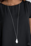 Paparazzi Friends In GLOW Places - White Necklace - The Jewelry Box Collection 
