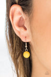 Paparazzi Egyptian Spell Yellow Delicately Hammered - The Jewelry Box Collection 