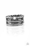 Paparazzi The Dealmaker - Black Ring - The Jewelry Box Collection 
