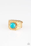Paparazzi Stand Your Ground Gold Ring - The Jewelry Box Collection 