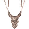 Paparazzi Texas Temptress - Copper - Whimsical Floral Studded Plates - Necklace and Earrings