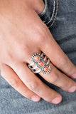 Paparazzi Rio Trio Orange Ring - The Jewelry Box Collection 