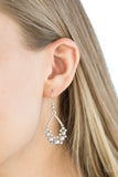 Paparazzi Fancy First - Silver Earrings