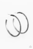 Paparazzi Girl Gang - Black Hoop Earring
