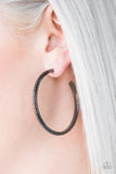 Paparazzi Girl Gang - Black Hoop Earring