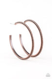 Paparazzi Girl Gang - Copper Hoop Earring