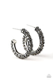 Paparazzi Dont Mind The STARDUST - Silver Hoop Earring - The Jewelry Box Collection 