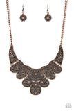 Paparazzi Mess With The Bull - Copper Necklace - The Jewelry Box Collection 