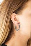 Paparazzi Bohemian Bliss - Silver Hoop Earring - The Jewelry Box Collection 