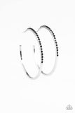Paparazzi Chic Classic - Black Hoop Earrings - The Jewelry Box Collection 