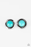 Paparazzi Out Of This Galaxy Blue Earrings - The Jewelry Box Collection 