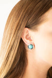 Paparazzi Out Of This Galaxy Blue Earrings - The Jewelry Box Collection 