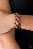 Paparazzi Rocker Rivalry - Copper Wrap Bracelet - The Jewelry Box Collection 